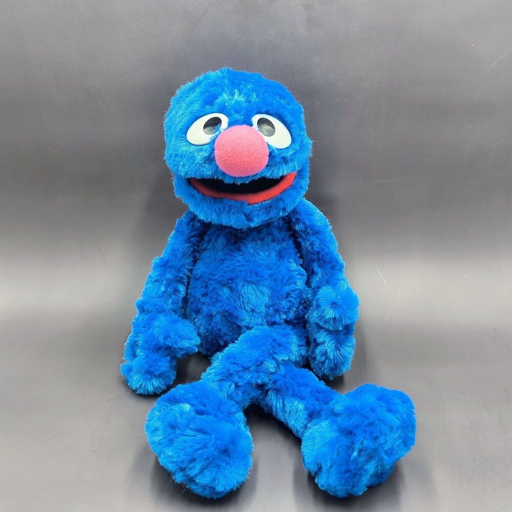 Gund Sesame Street Grover 15" Blue Beanbag Plush Stuffed Animal